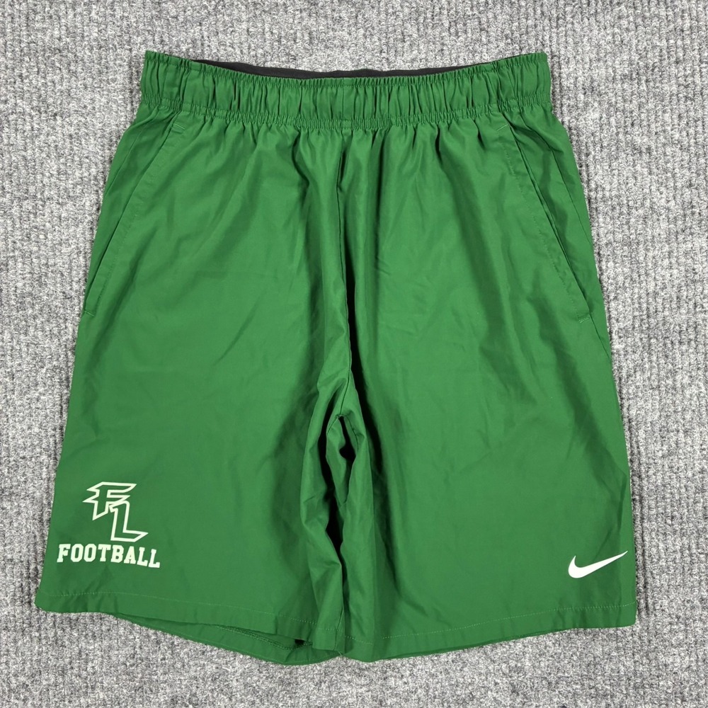 Nike Dri-FIT Mens Athletic Shorts Size Medium Green Football Training Pull On